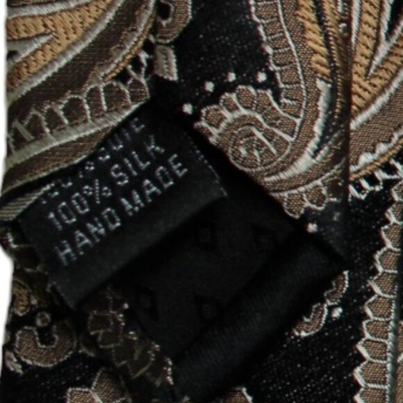 TIE SALE 3 Saxony Ties Neckties Striped / Paisley / Silk / Vintage / EUC PRINTS - Picture 8 of 9